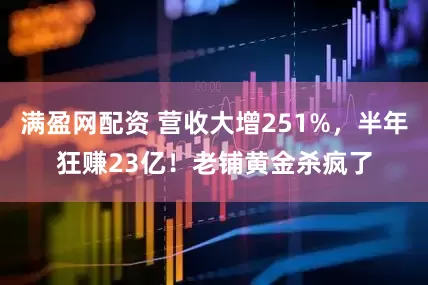 满盈网配资 营收大增251%,半年狂赚23亿!老铺黄金杀疯了